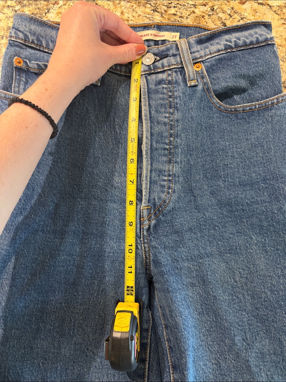 Levi’s Ribcage Straight Jeans Size 27 - Picture 9 of 9